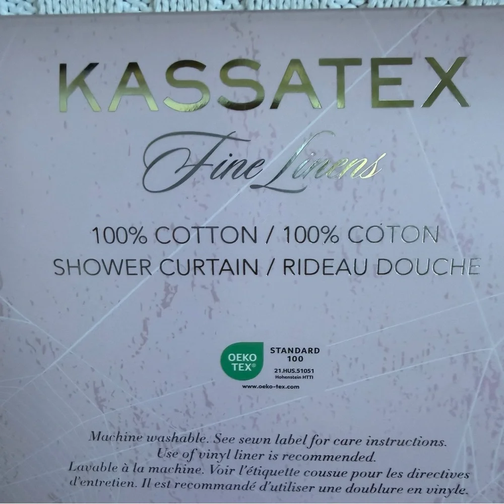 Kassatex Halloween Ghost Shower Curtain NEW Spooky Haunted Ghosties Bath Decor